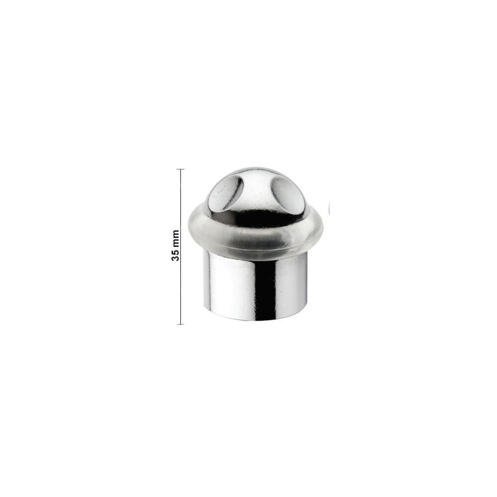 Contalı Kapı Tamponu 35 Mm Krom Zamak