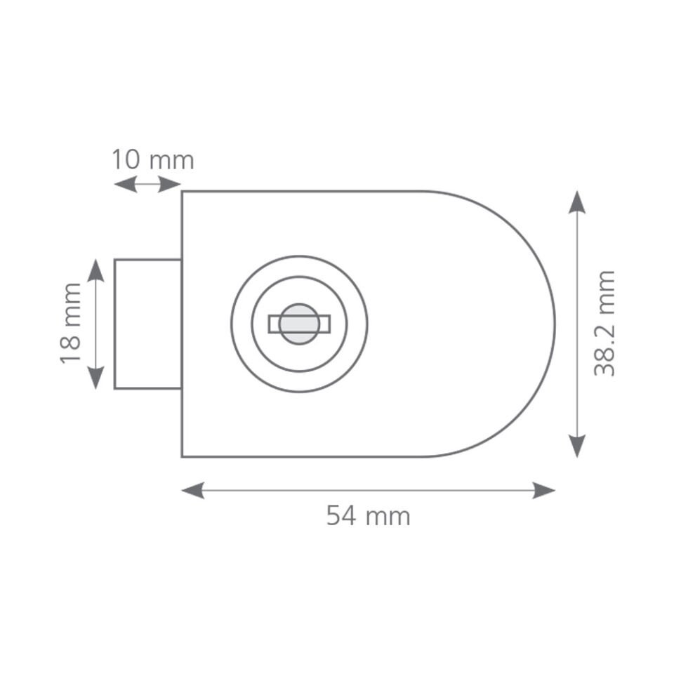 Cam Kilidi Tekli Oval Tip