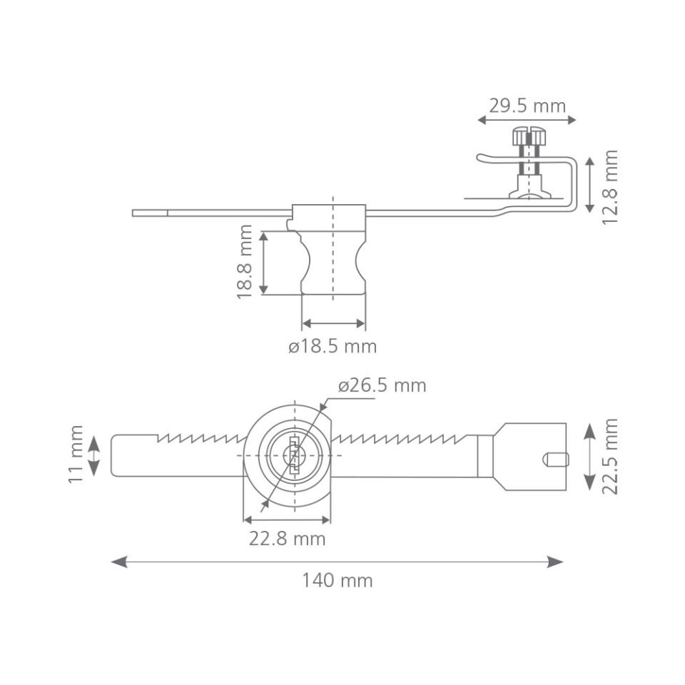 Cam Kilidi (Sürme) 140 Mm