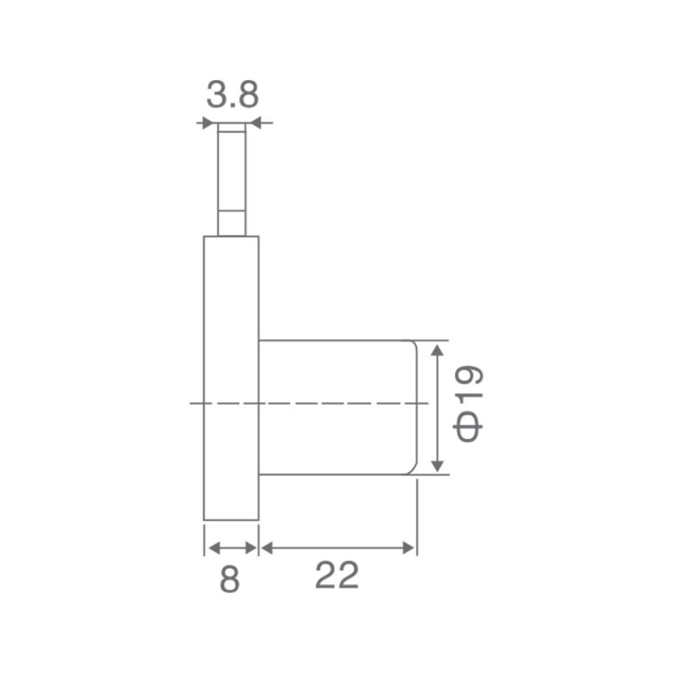 Sürgülü Çekmece Kilidi 22 Mm
