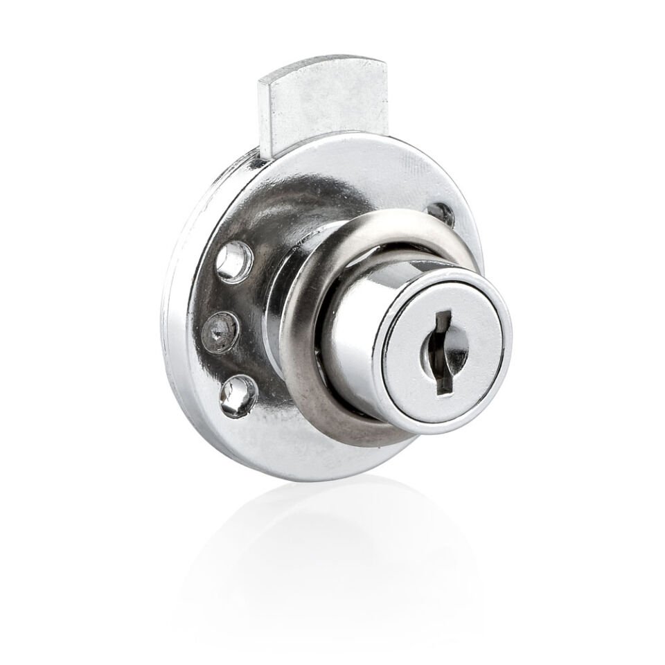 Yuvarlak Çekmece Kilidi 16 Mm