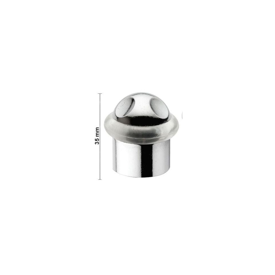 Contalı Kapı Tamponu 35 Mm Krom Zamak