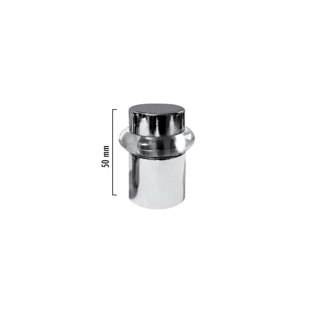 Düz Contalı Kapı Tamponu 50 Mm Krom