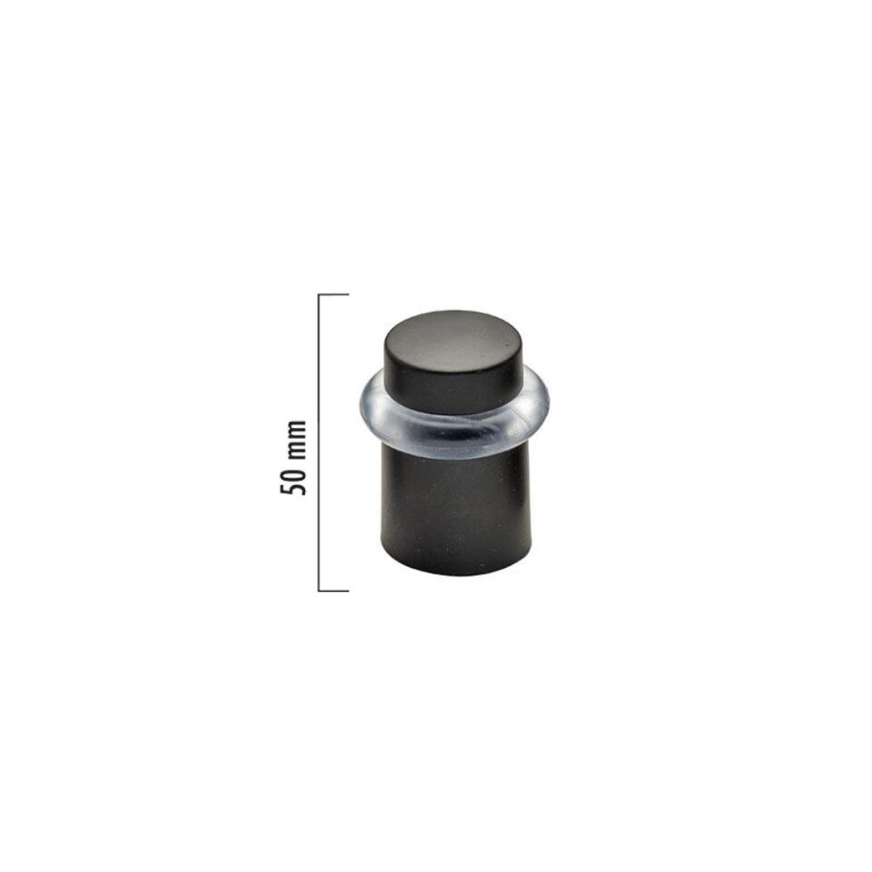 Düz Contalı Kapı Tamponu 50 Mm Siyah