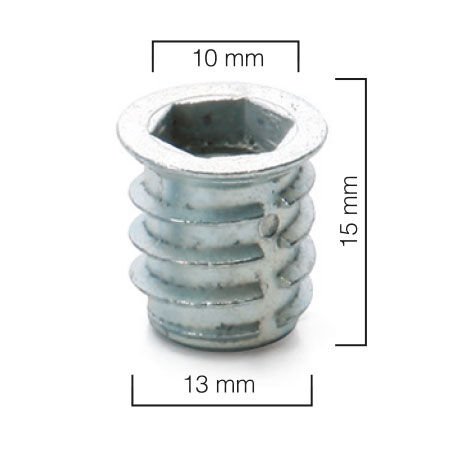 Metal Dübel M10 / 13×15 Çinko 