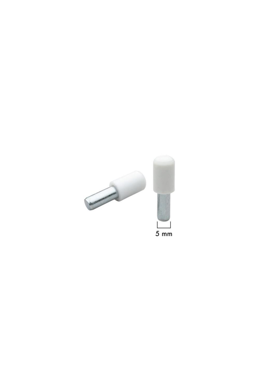 Plastik Başlı Metal Raf Pimi 5 Mm Gri