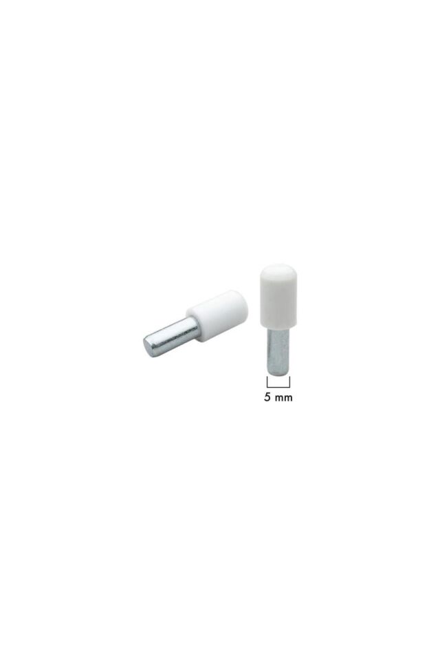 Plastik Başlı Metal Raf Pimi 5 Mm Siyah