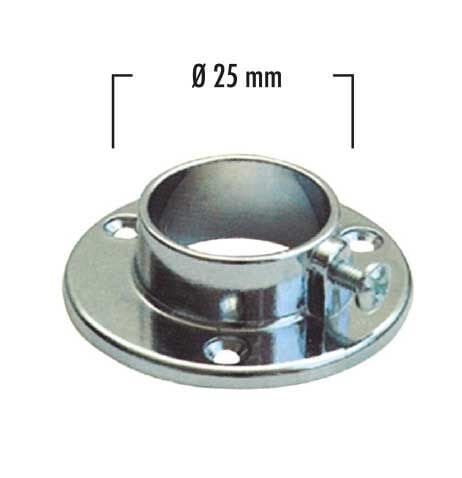 Compact Hırdavat Yuvarlak Flanş Vidalı Krom