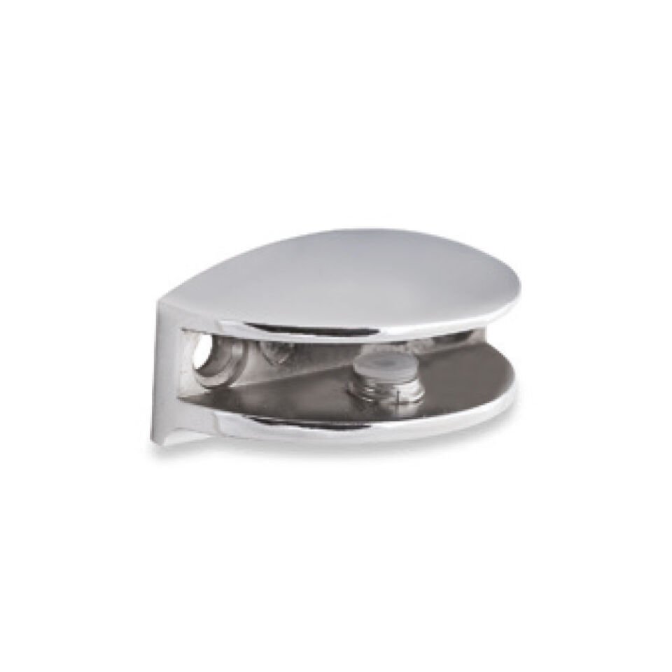Cam Raf Tutucu  8mm Krom Kaplama Zamak Malzeme