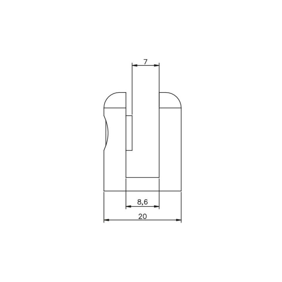 Yuvarlak Cam Tutucu Krom Kaplama  7Mm 8mm Camlar Için