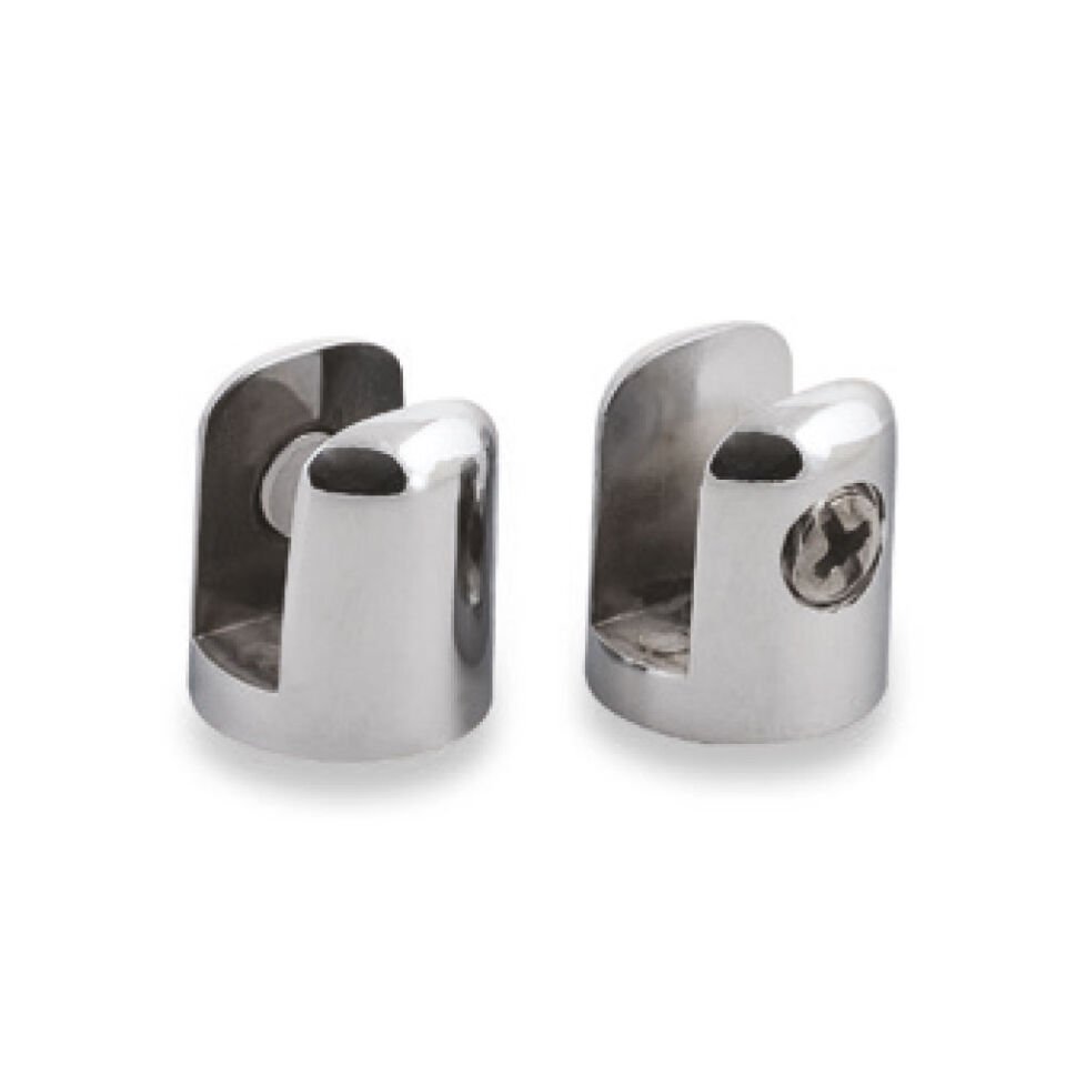Yuvarlak Cam Tutucu Krom Kaplama 8mm 10Mm Camlar Için