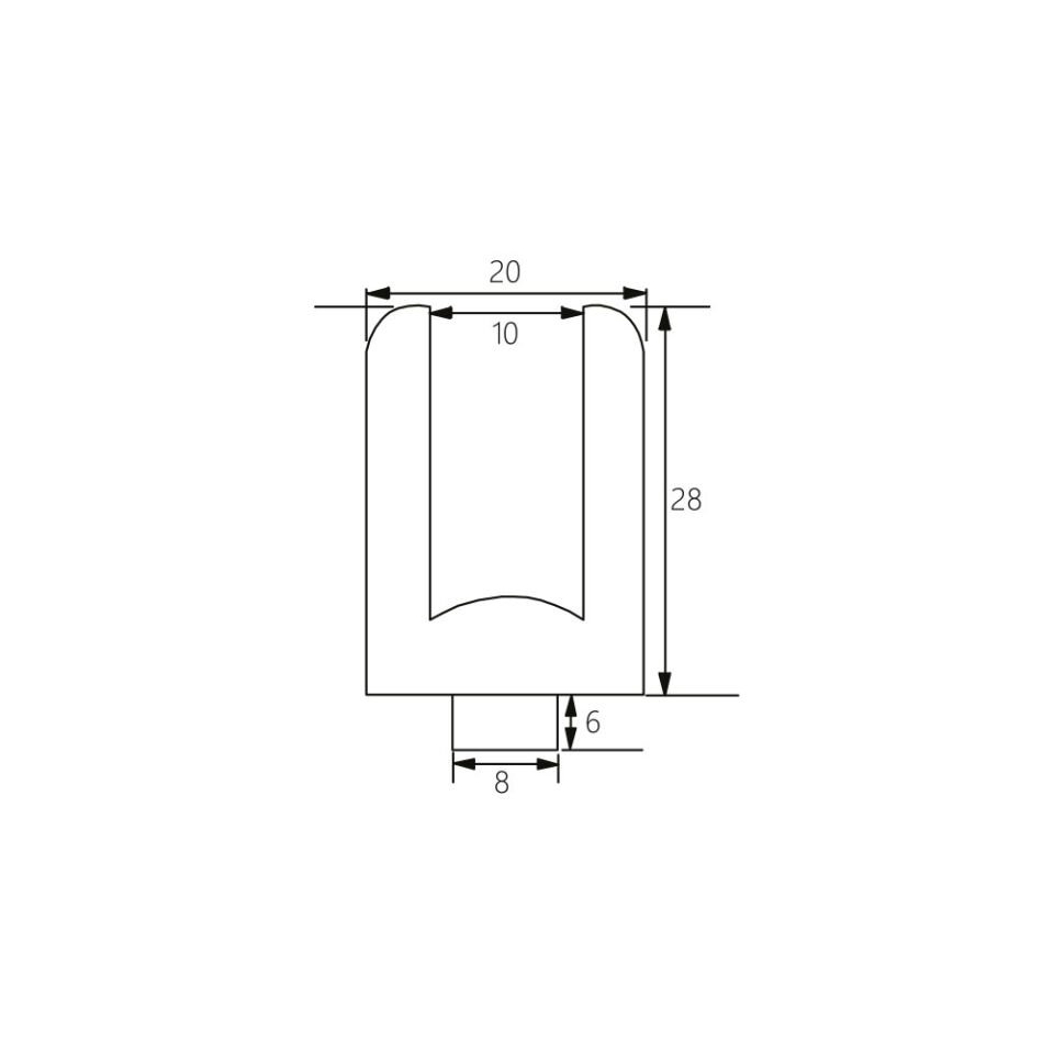 Yuvarlak Cam Tutucu Krom Kaplama 8mm 10Mm Camlar Için