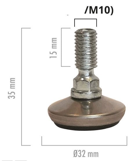 Paslanamz Sabit Bingo M 10X Ø32