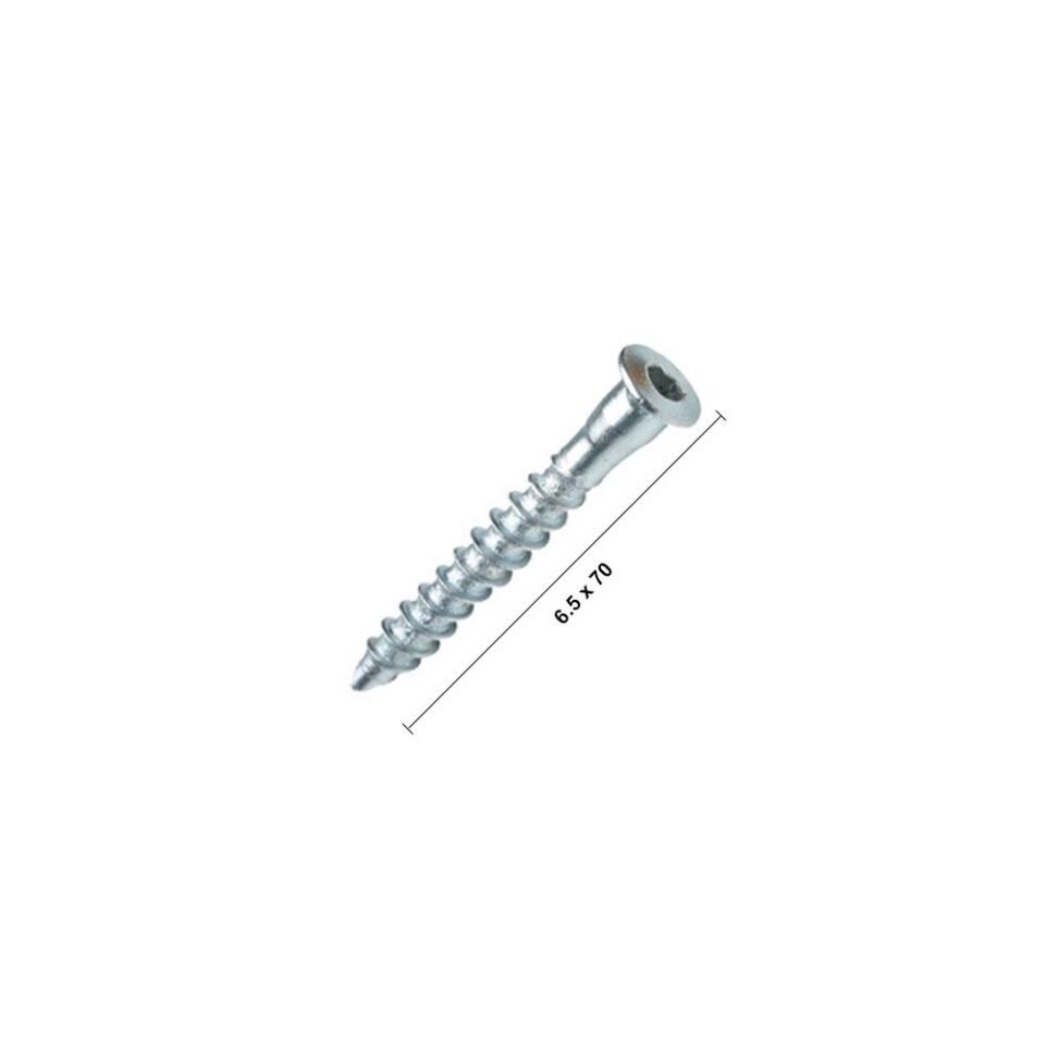 Kabin Vidası Allen Sivri 6.5 X 70 Çinko