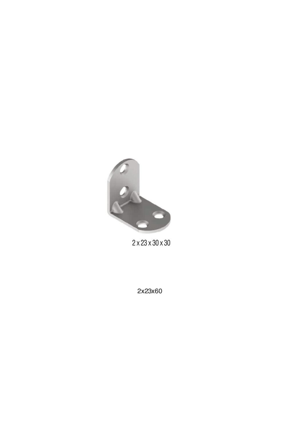 Metal Oval L Gönye 2X23X30X30