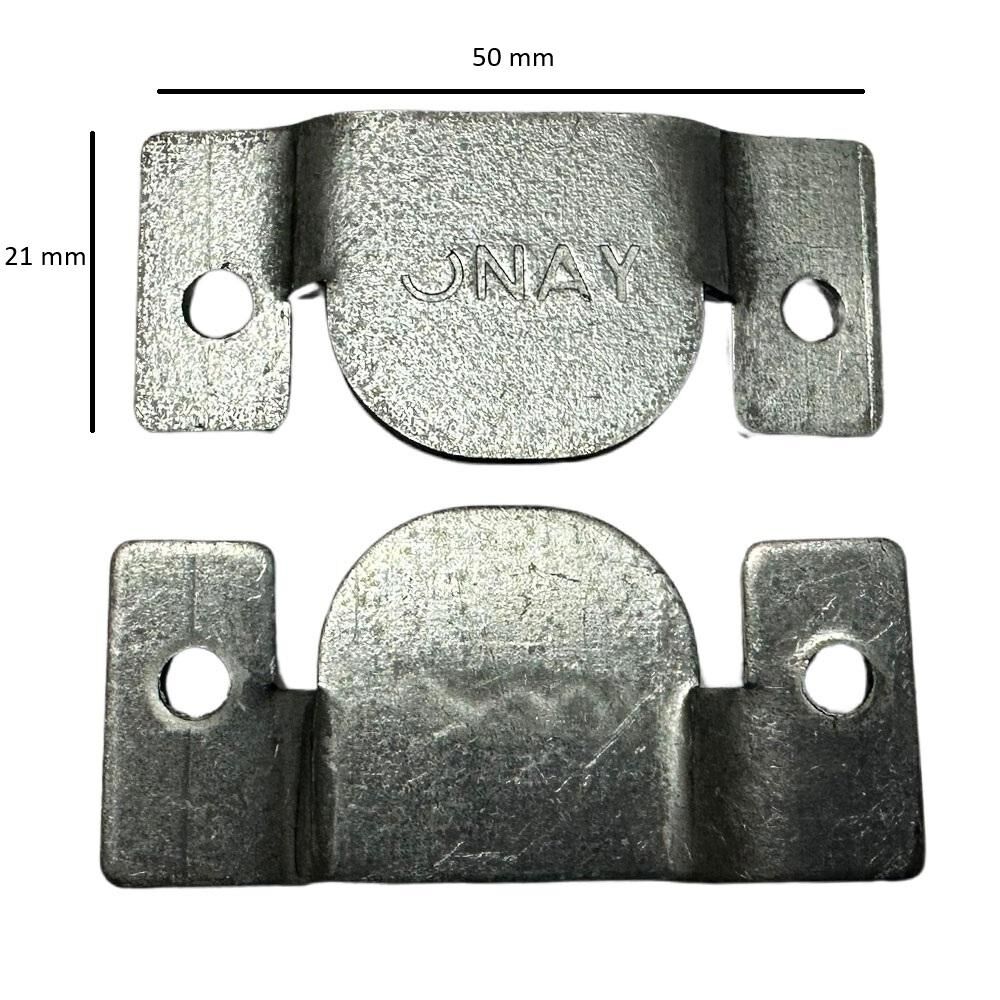 Geçmeli Askı Aparatı 50 mm x 21 mm Set 2 Adet Çinko Kaplama