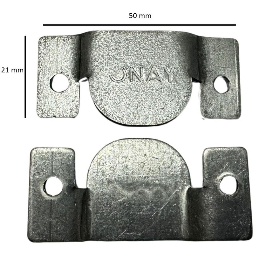 Geçmeli Askı Aparatı 50 mm x 21 mm Set 2 Adet Çinko Kaplama