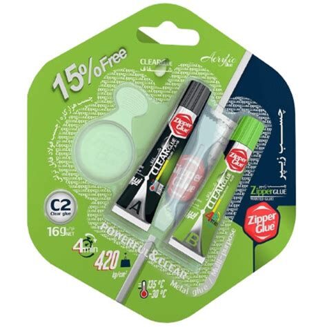 Zipper Çift Karışım Şeffaf Yapıştırıcı