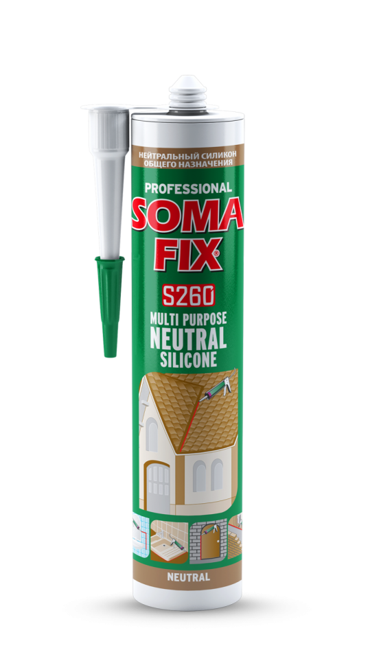 Somafix Genel Amaçlı Nötr Silikon S261 Beyaz