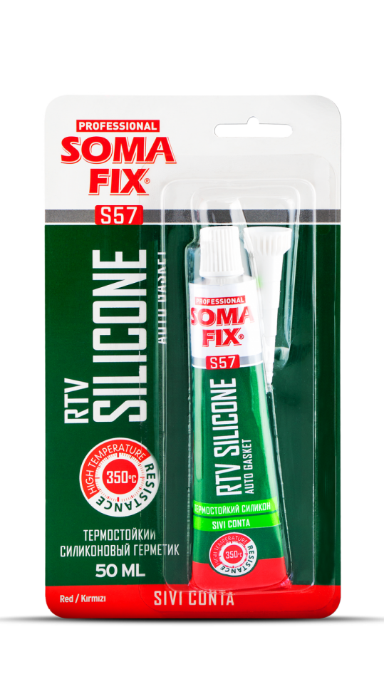 Somafix Rtv Tüp Silikon Kırmızı (Sıvı Conta)  S57