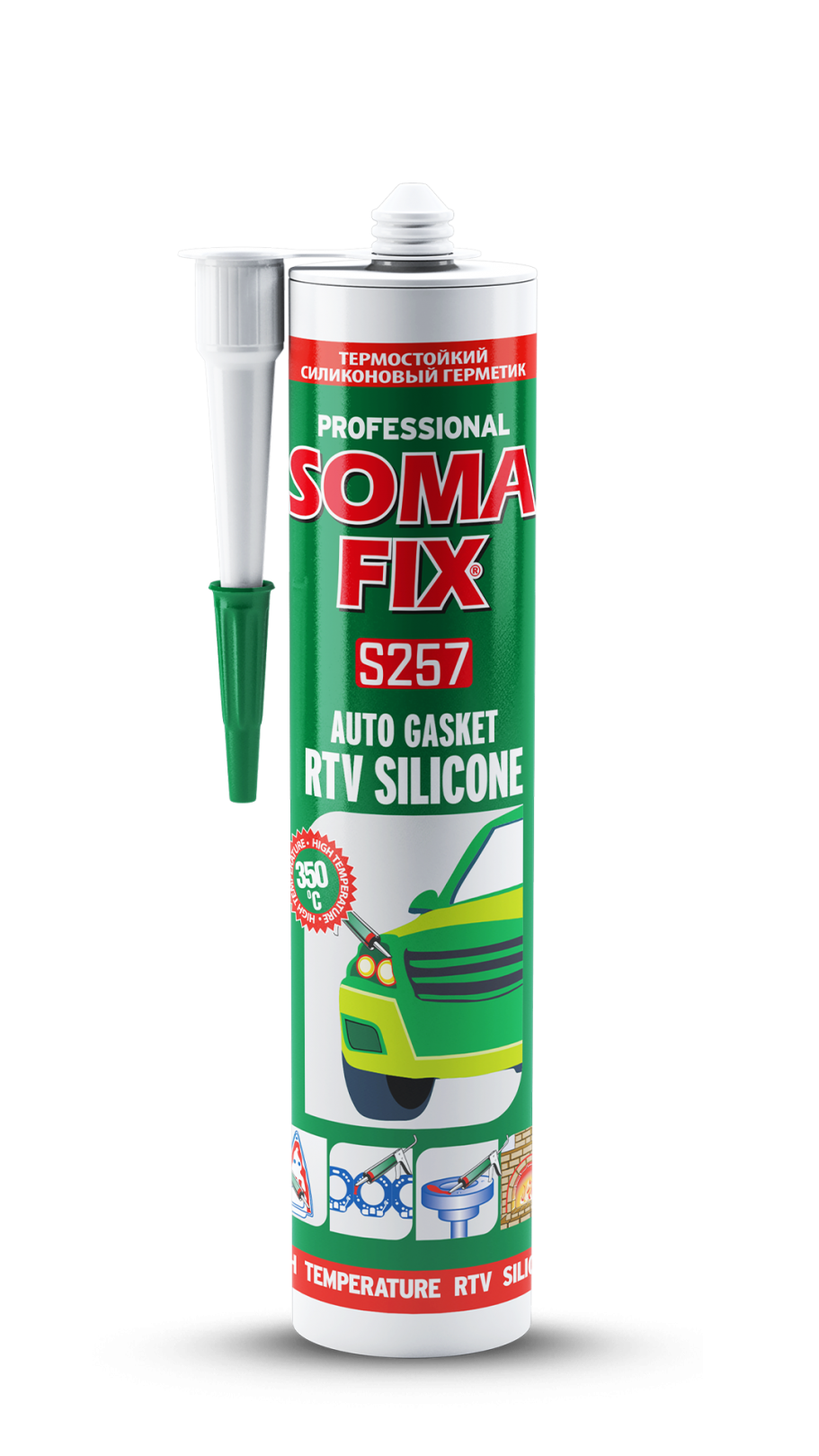 Somafix Rtv Silikon (Sıvı Conta) Kırmızı S257