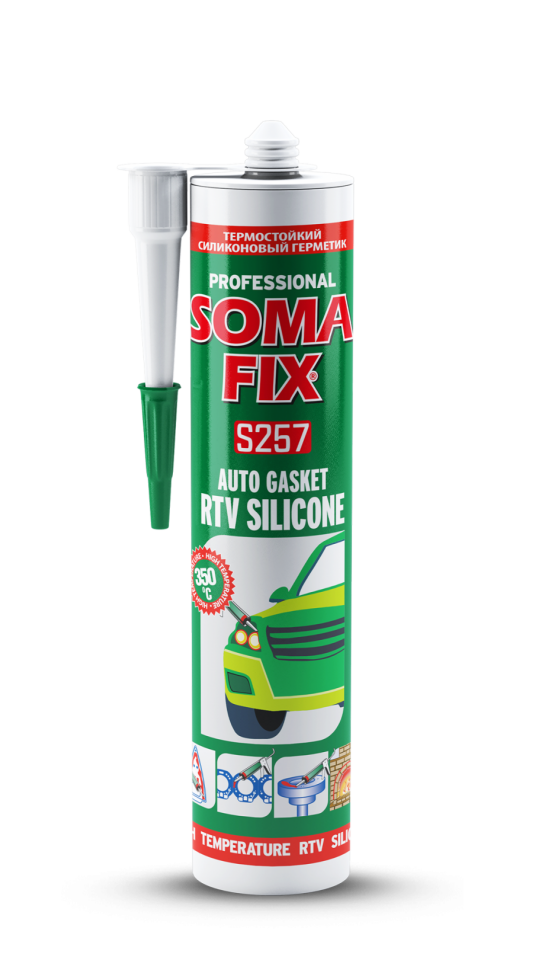 Somafix Rtv Silikon (Sıvı Conta) Kırmızı S257