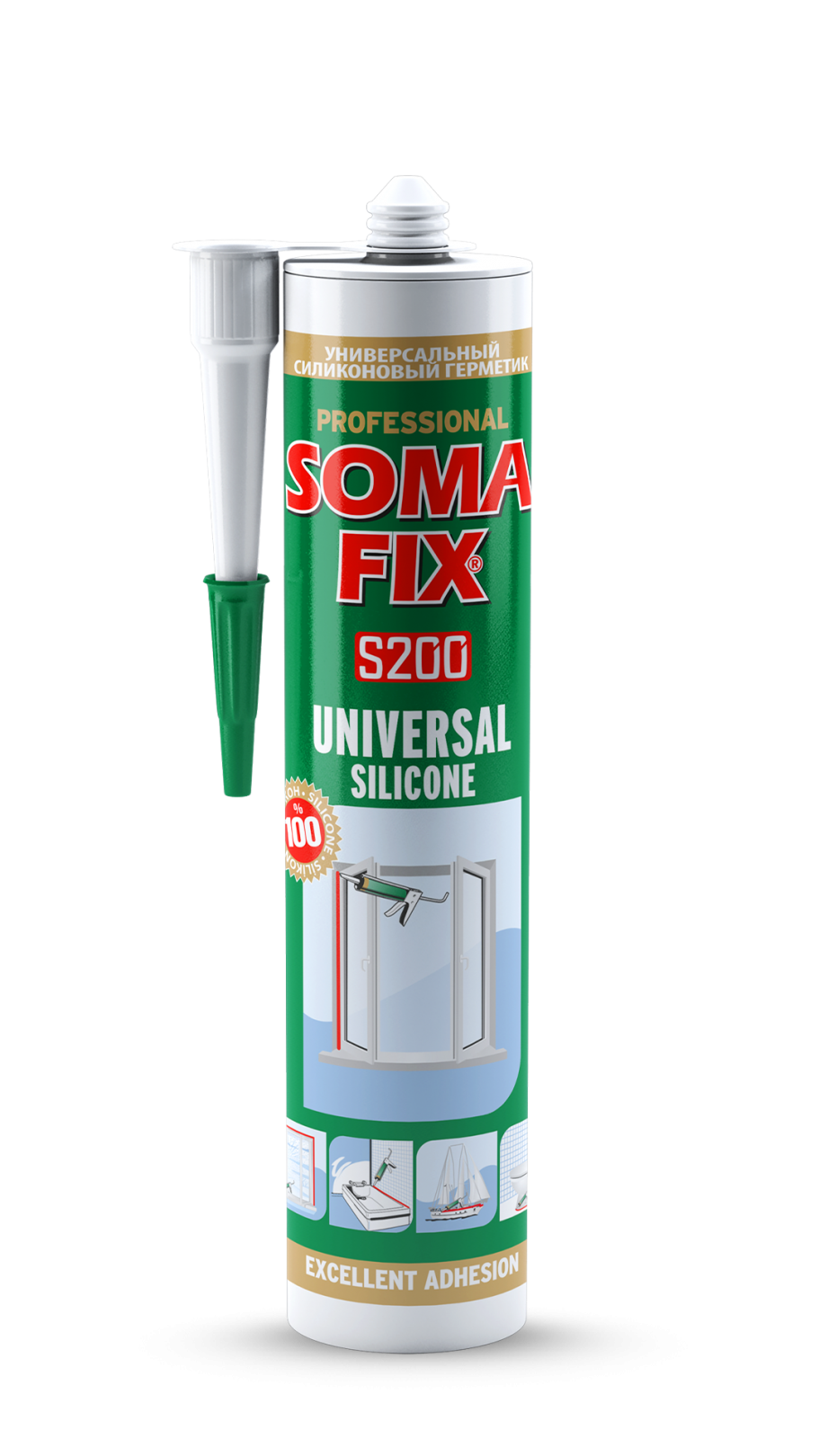 Somafix Universal Silikon 280 Ml Beyaz  S201