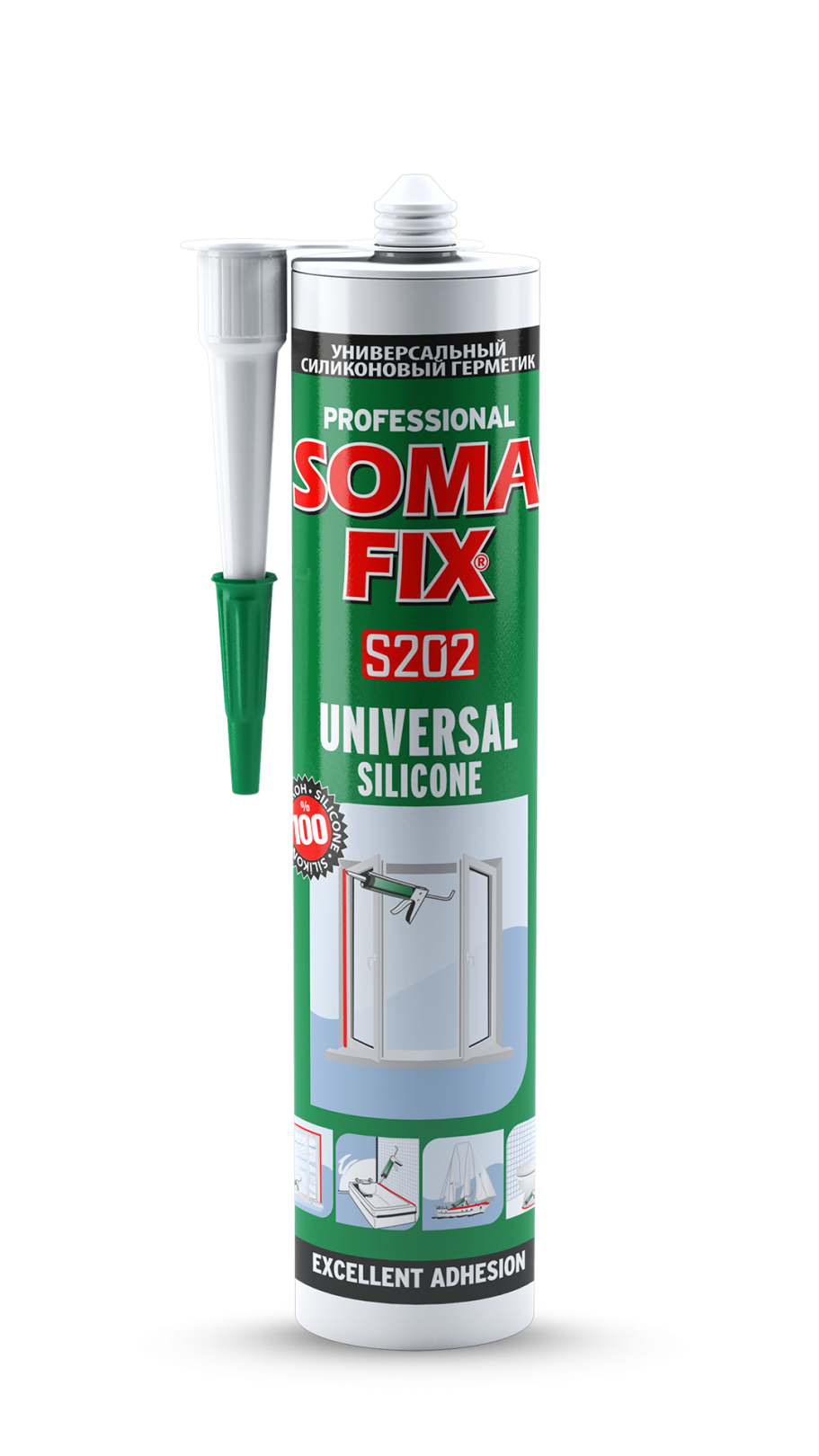 Somafix Universal Silikon 280 Ml Siyah  S202