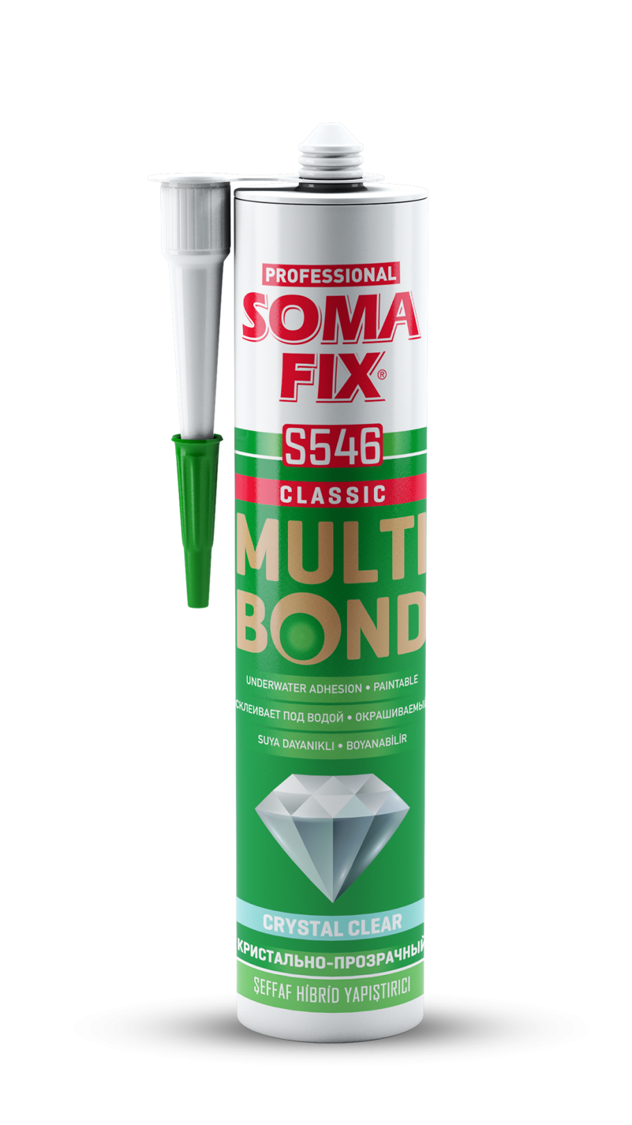 Somafıx S546 Multibond Şeffaf Hibrit Yapıştırıcı