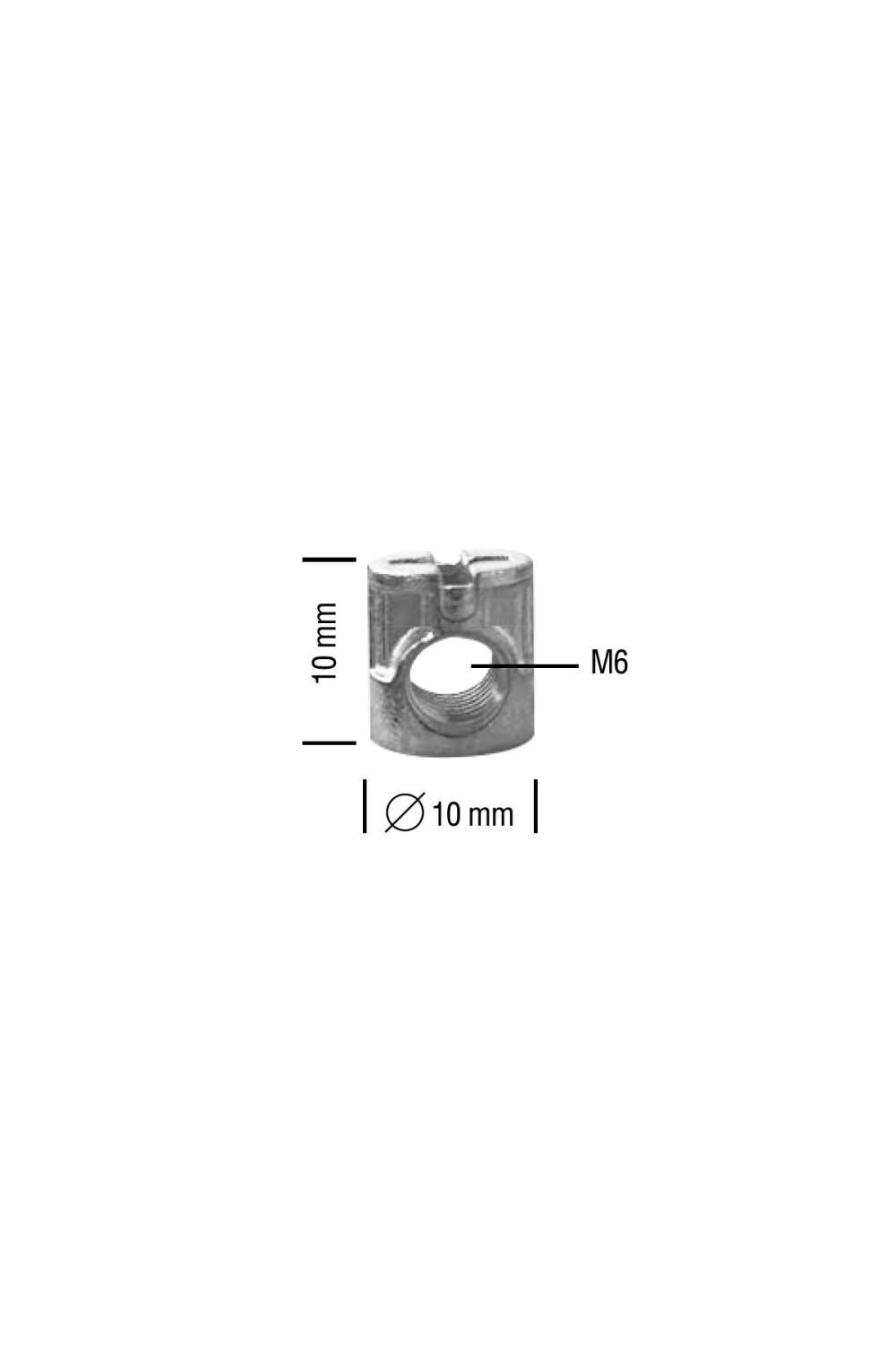 Silindir Somun M6 10X10 Çinko