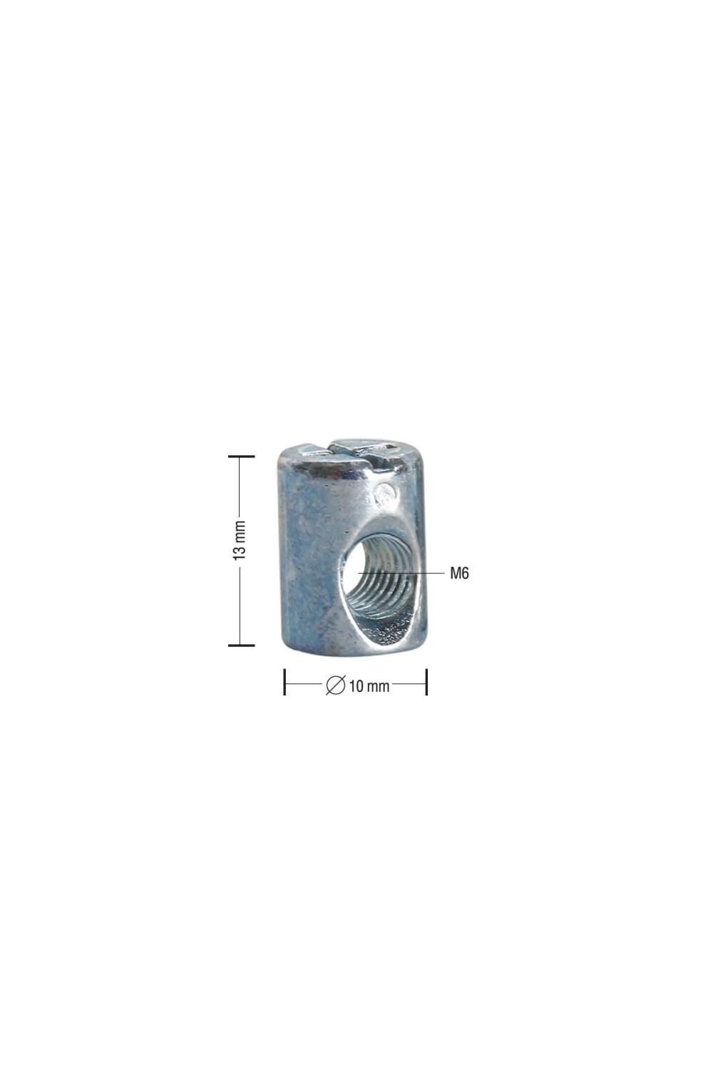 Silindir Somun M6 10X13 Çinko 