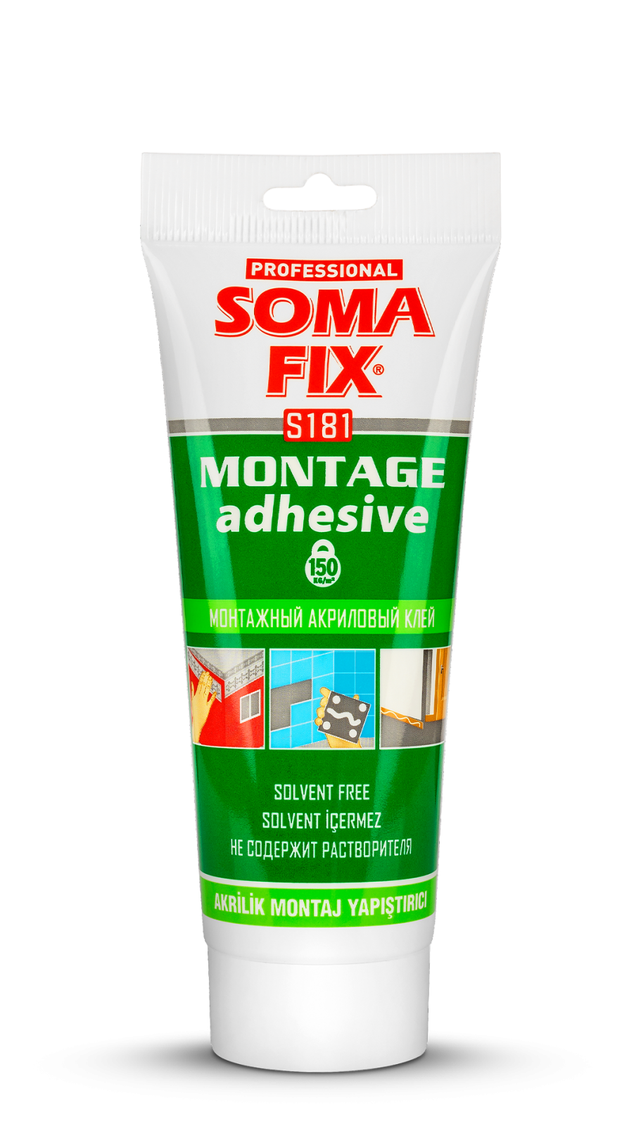 Somafıx Akri̇li̇k Montaj Yapıştırıcı Beyaz – S181