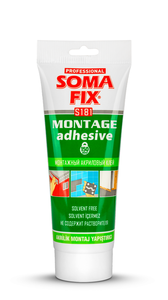 Somafıx Akri̇li̇k Montaj Yapıştırıcı Beyaz – S181