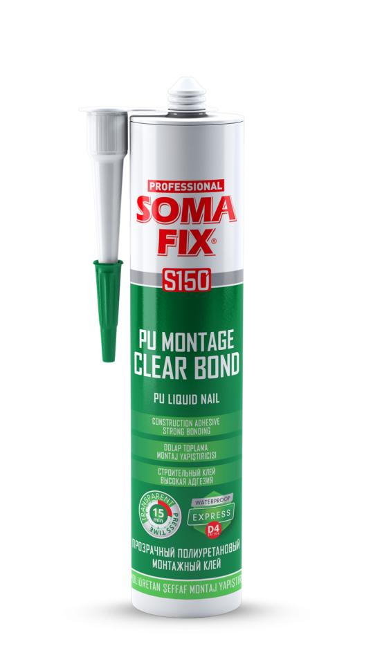 Pu Montaj Yapıştırıcı  D4 Clear Bond (Express) Plastik Kartuş