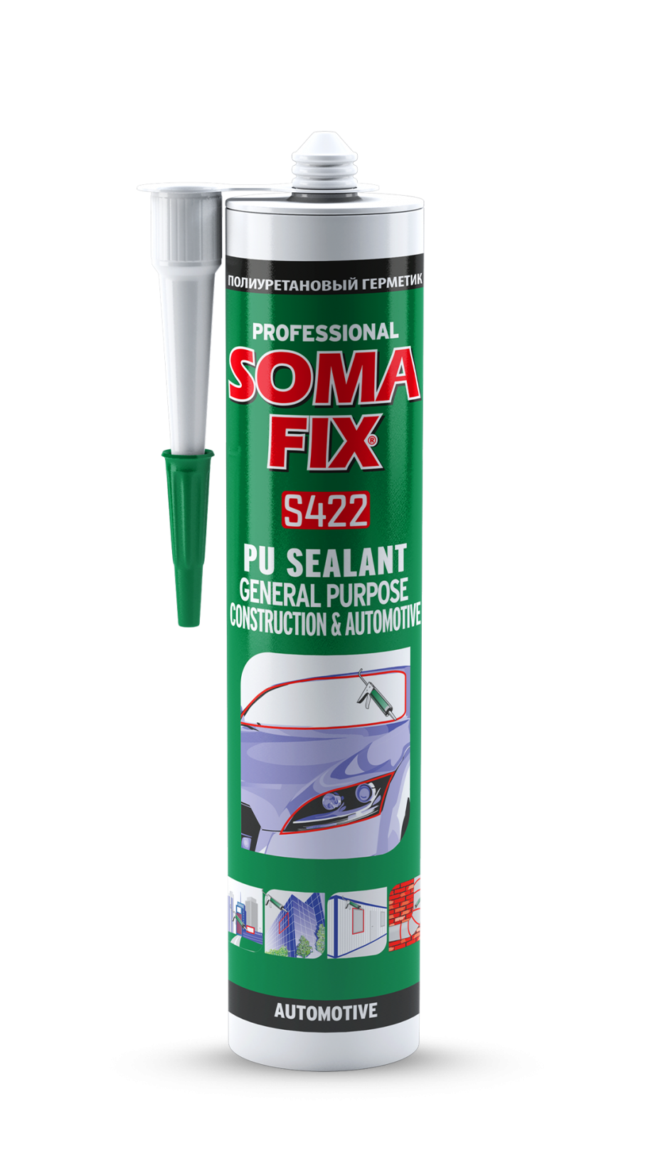 Somafi̇x Poli̇üretan Genel Amaçlı İnşaat & Otomoti̇v Masti̇ği̇ 280 Ml Beyaz