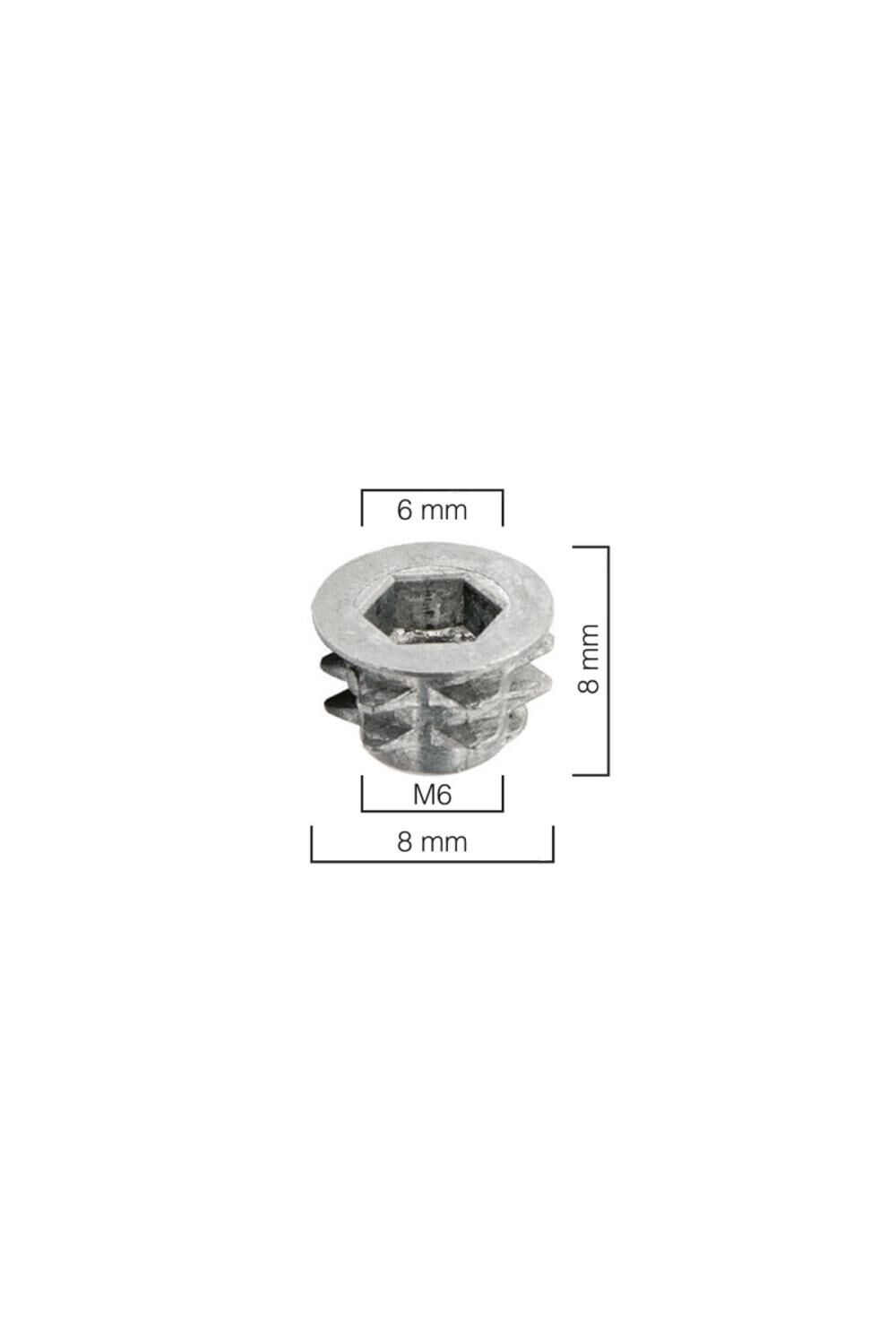 Metal Dübel Euro M6 / 8×8 Çinko
