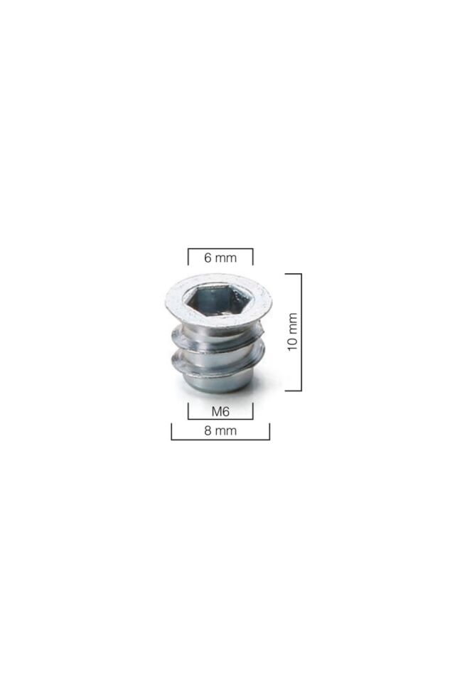 Metal Dübel M6 / 8×10 Çinko 