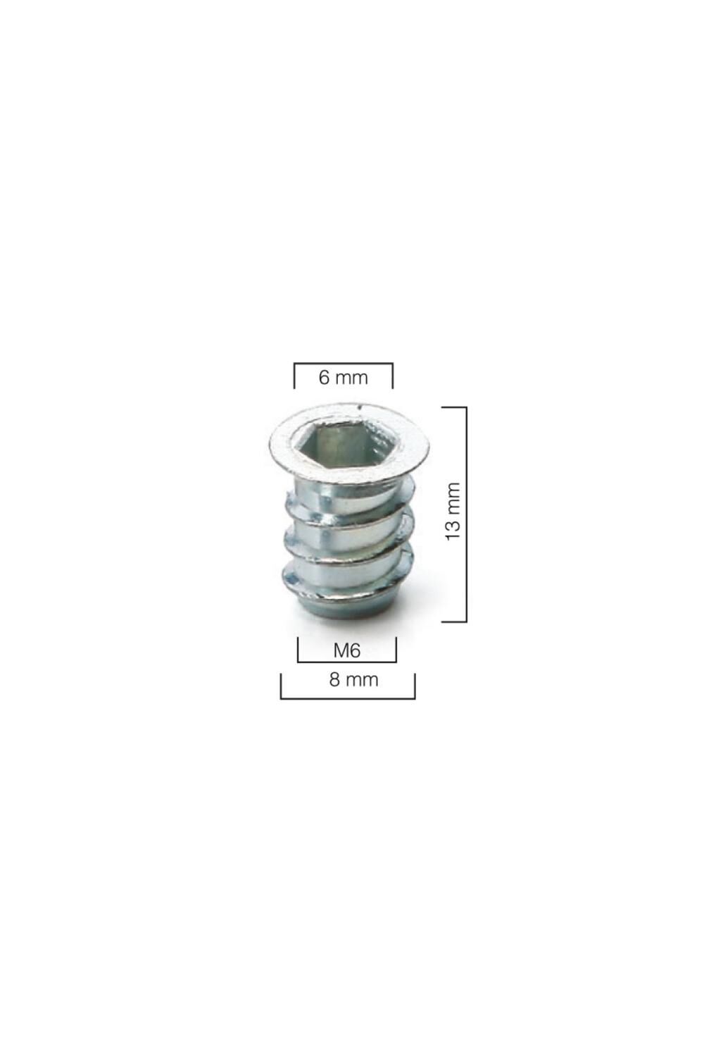 Metal Dübel M6 / 8×13 Çinko