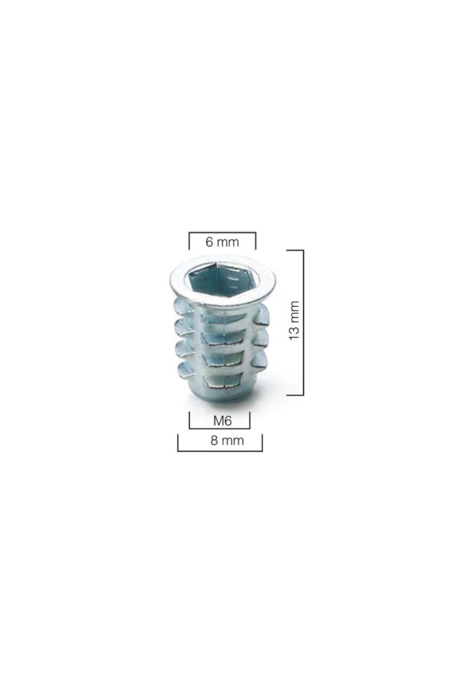 Metal Dübel Euro M6 / 8×13 Çinko