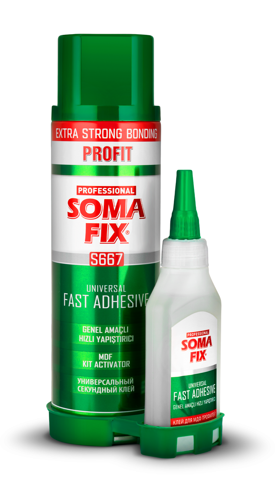 Somafıx Profıt S667B Genel Amaçlı Hızlı Yapıştırıcı Seti Standart – 500 Ml + 125 Gr