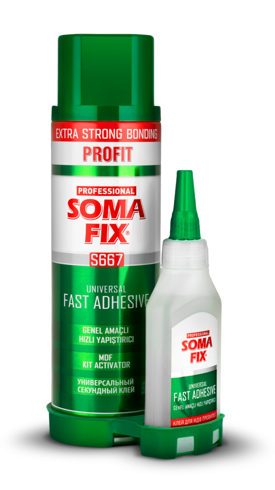 Somafıx Profıt S667B Genel Amaçlı Hızlı Yapıştırıcı Seti Standart – 500 Ml + 125 Gr