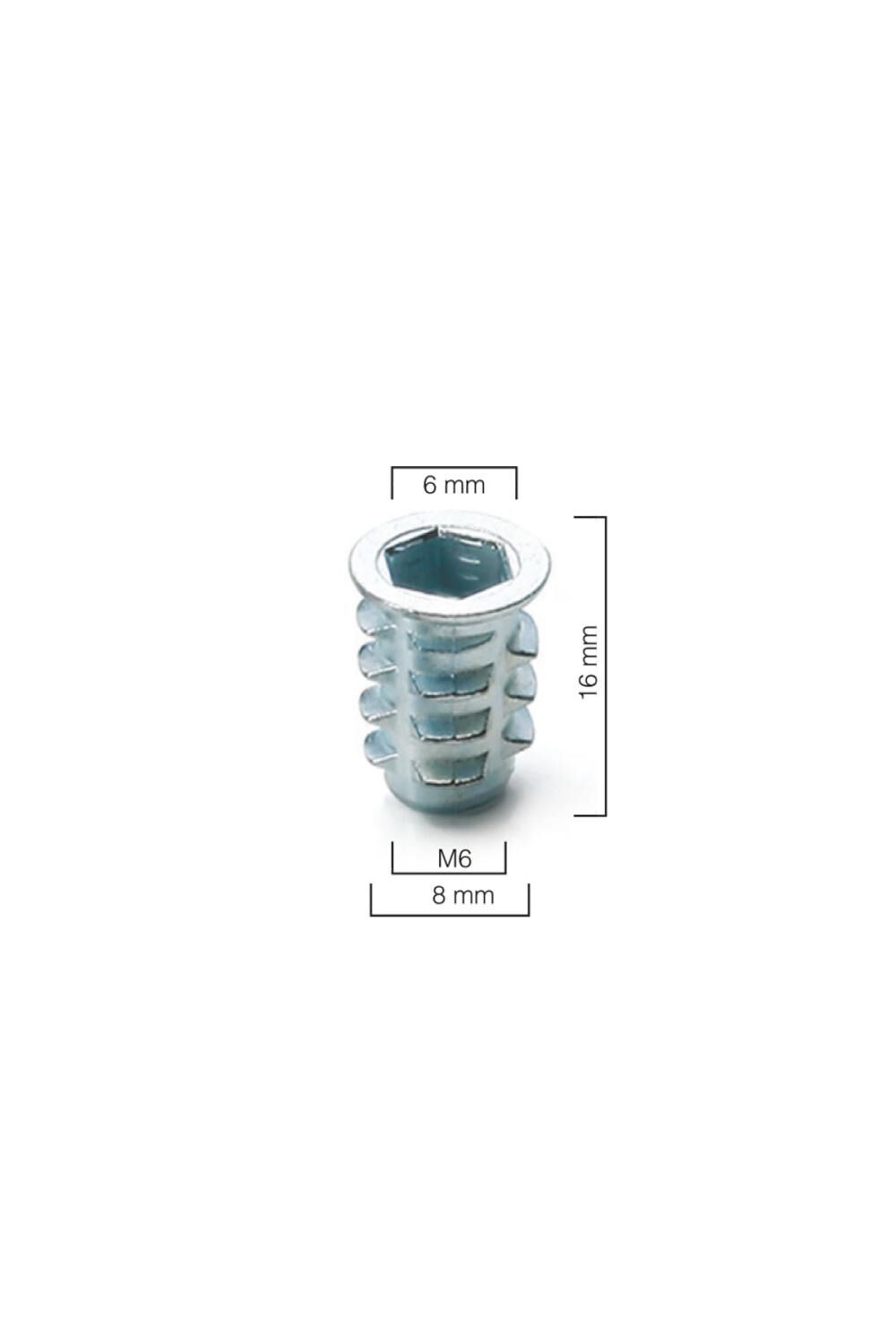 Metal Dübel Euro M6 / 8×16 Çinko 