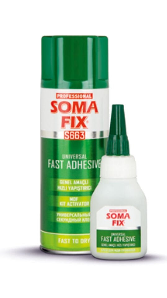 Somafıx S663 Genel Amaçlı Hızlı 200 Ml + 50 Gr Yapıştırıcı Seti