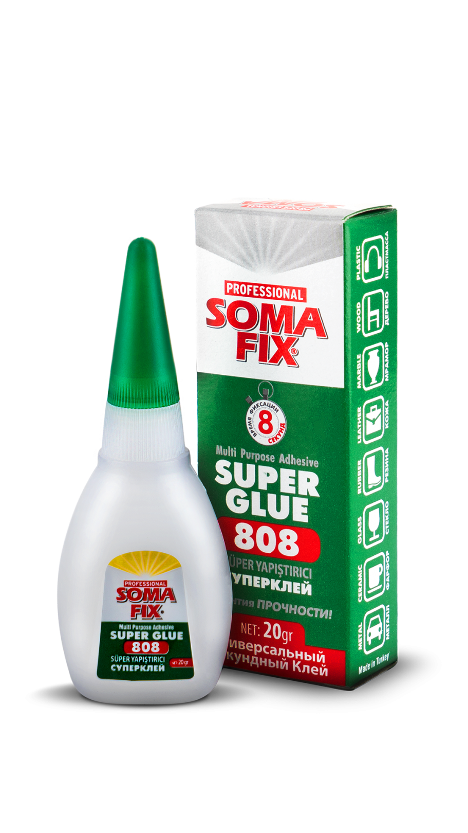 Somafıx Süper Yapıştırıcı 808 – 20 Gr
