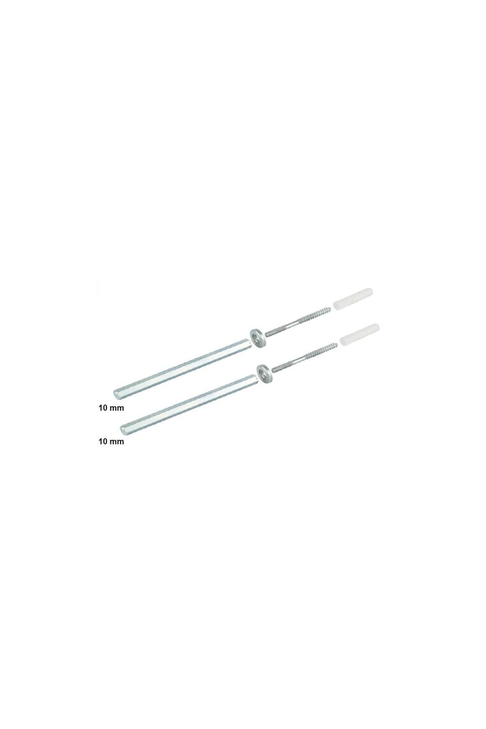 Metal Gizli Raf Tutucu 10Mm Uzunluk 100 Mm Çinko 2530 Mm Sunta İçin