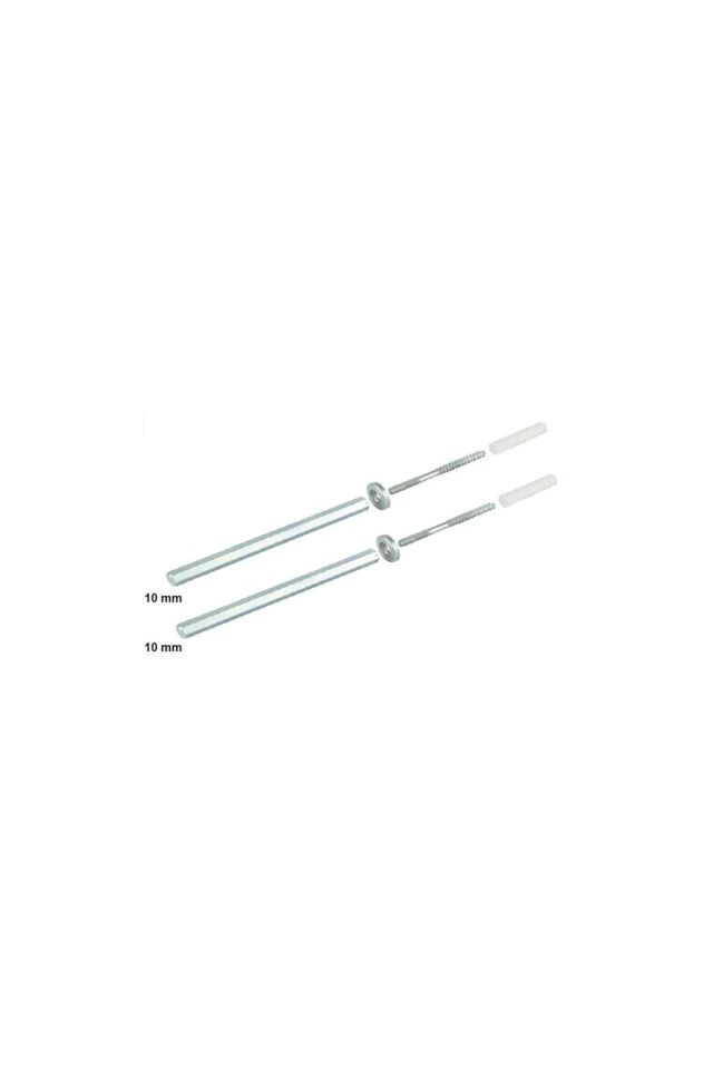 Metal Gizli Raf Tutucu 10Mm Uzunluk 140 Mm Çinko 2530 Mm Sunta İçin