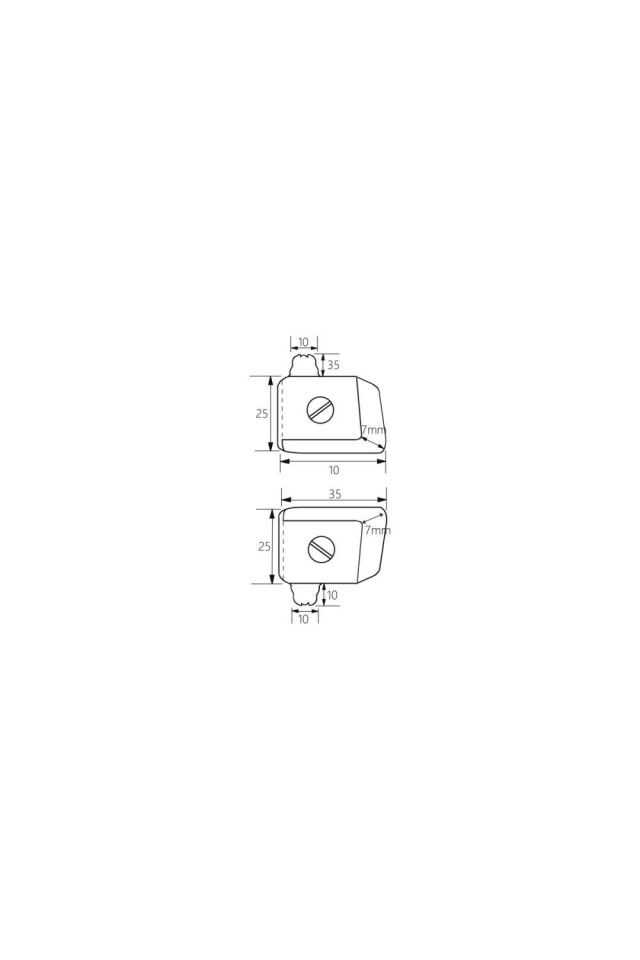 Cam Kapak Menteşesi  6 Mm Cam İçin Krom