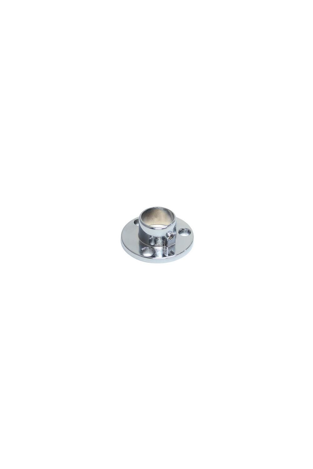 Yuvarlak Mini Flanş Ø25 Mm Boru İçi Krom Vidalı