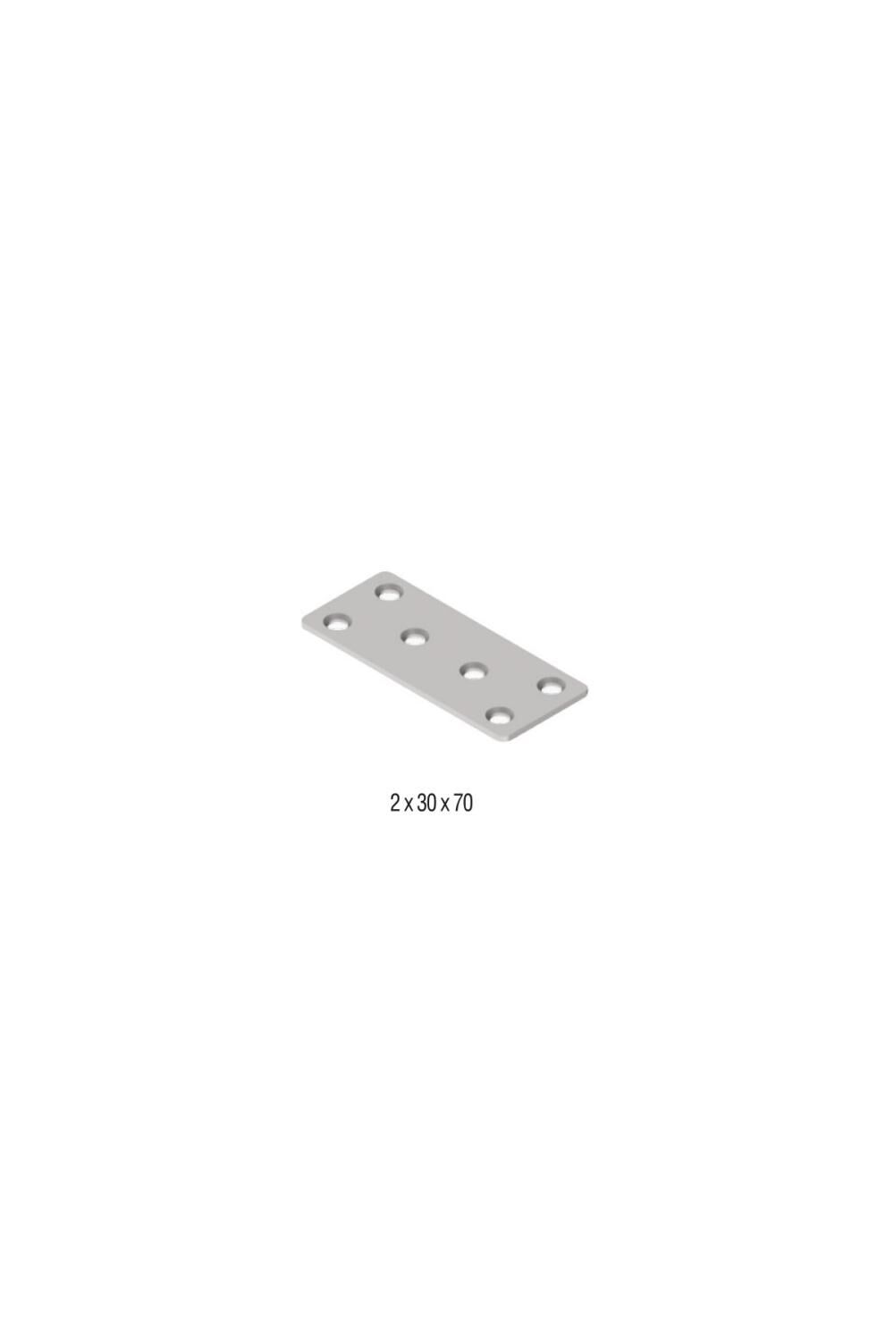 Metal Düz Gönye 2 X 30 X 70