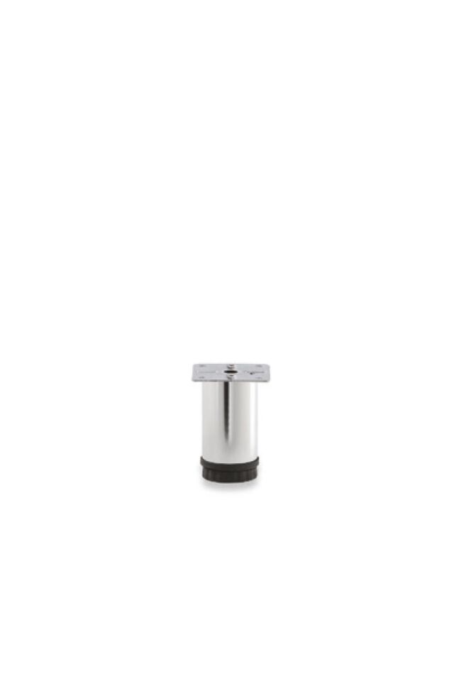Baza Ayağı Plastik Pingolu Ø 42 Mm 6 Cm Krom